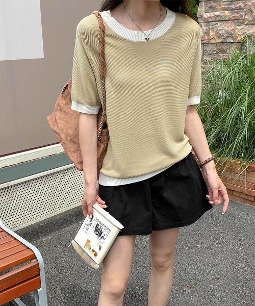 Miniministore（ミニミニストア）の「ショートパンツ レディース美脚ショーパンショートパンツ ショーパン 短パン ハーフパンツ クロップド（その他パンツ・レディース・ブラック/ホワイト・FREE）」の11枚目の写真