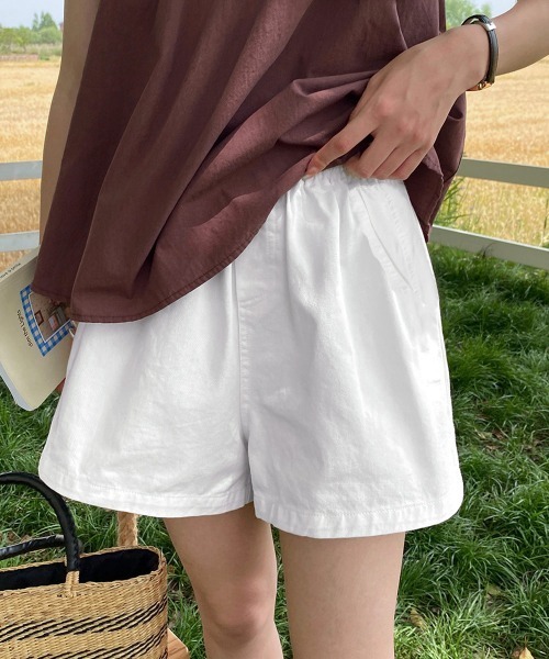 Miniministore（ミニミニストア）の「ショートパンツ レディース美脚ショーパンショートパンツ ショーパン 短パン ハーフパンツ クロップド（その他パンツ・レディース・ブラック/ホワイト・FREE）」の12枚目の写真