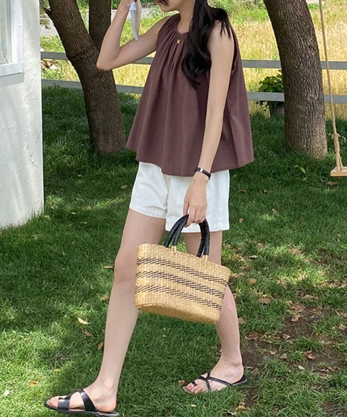 Miniministore（ミニミニストア）の「ショートパンツ レディース美脚ショーパンショートパンツ ショーパン 短パン ハーフパンツ クロップド（その他パンツ・レディース・ブラック/ホワイト・FREE）」の14枚目の写真