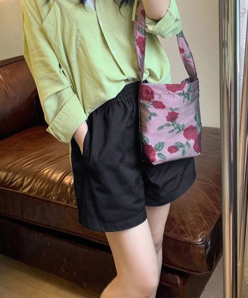 Miniministore（ミニミニストア）の「ショートパンツ レディース美脚ショーパンショートパンツ ショーパン 短パン ハーフパンツ クロップド（その他パンツ・レディース・ブラック/ホワイト・FREE）」の17枚目の写真