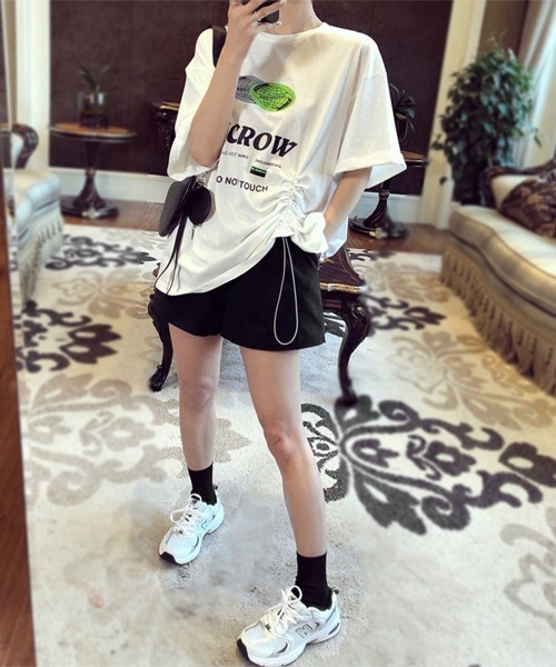 Miniministore（ミニミニストア）の「ショートパンツ レディース美脚ショーパンショートパンツ ショーパン 短パン ハーフパンツ クロップド（その他パンツ・レディース・ブラック/ホワイト・FREE）」の19枚目の写真