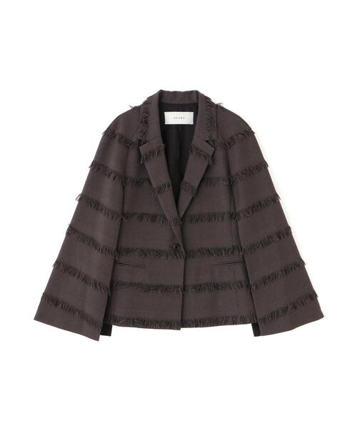 ADORE(アドーア)の「◆フリンジチェックジャケット(テーラードジャケット・レディース・グレー系その他・38)」の15枚目の写真