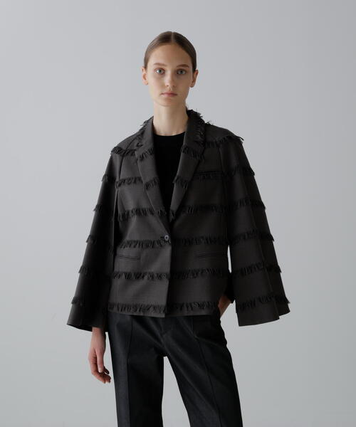 ADORE(アドーア)の「◆フリンジチェックジャケット(テーラードジャケット・レディース・グレー系その他・38)」の16枚目の写真