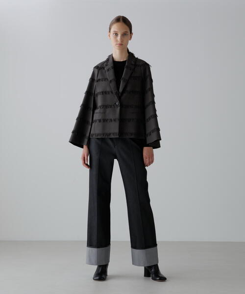 ADORE(アドーア)の「◆フリンジチェックジャケット(テーラードジャケット・レディース・グレー系その他・38)」の17枚目の写真