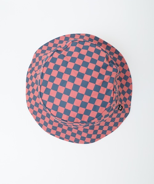 '47（フォーティーセブン）の「47brand CHECK UP SCPRIPT NY LAチェック バケットハット（ハット・レディース・チャコール/レッド・FREE）」の10枚目の写真