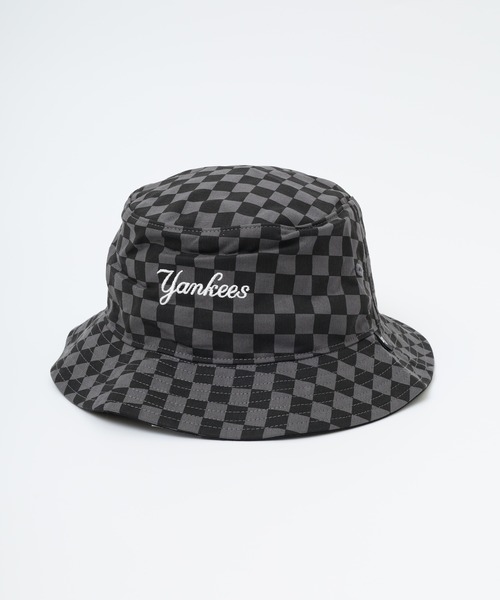 '47（フォーティーセブン）の「47brand CHECK UP SCPRIPT NY LAチェック バケットハット（ハット・レディース・チャコール/レッド・FREE）」の3枚目の写真