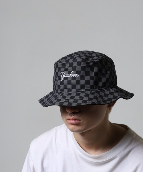 '47（フォーティーセブン）の「47brand CHECK UP SCPRIPT NY LAチェック バケットハット（ハット・レディース・チャコール/レッド・FREE）」の16枚目の写真