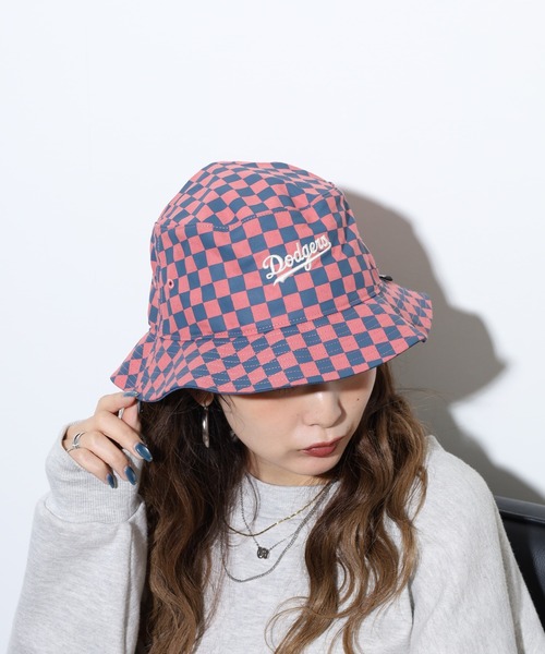 '47（フォーティーセブン）の「47brand CHECK UP SCPRIPT NY LAチェック バケットハット（ハット・レディース・チャコール/レッド・FREE）」の14枚目の写真
