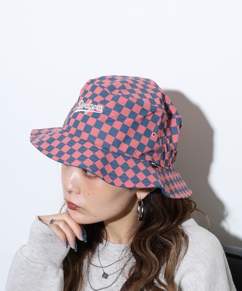 '47（フォーティーセブン）の「47brand CHECK UP SCPRIPT NY LAチェック バケットハット（ハット・レディース・チャコール/レッド・FREE）」の15枚目の写真