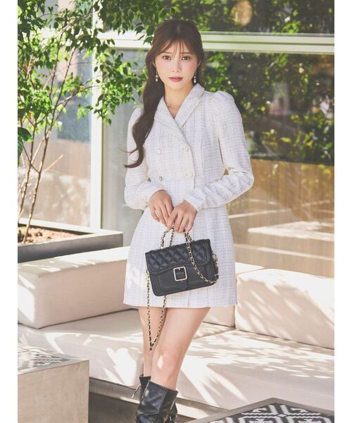 セール】テーラードカラーミニワンピース（ワンピース）｜EATME