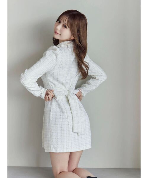 セール】テーラードカラーミニワンピース（ワンピース）｜EATME