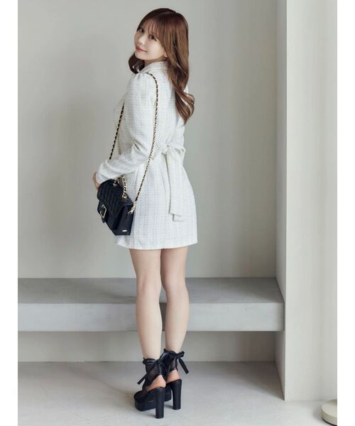 EATME（イートミー）の「テーラードカラーミニワンピース（ワンピース・レディース・オフホワイト/ブラック/ブルー・FREE）」の20枚目の写真