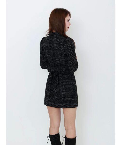 EATME（イートミー）の「テーラードカラーミニワンピース（ワンピース・レディース・オフホワイト/ブラック/ブルー・FREE）」の5枚目の写真