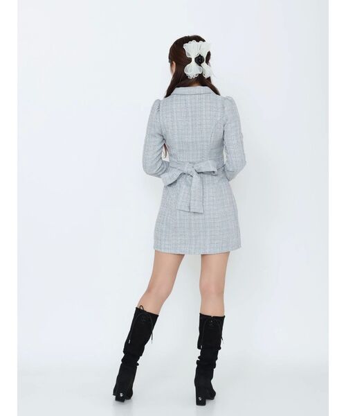 EATME（イートミー）の「テーラードカラーミニワンピース（ワンピース・レディース・オフホワイト/ブラック/ブルー・FREE）」の15枚目の写真