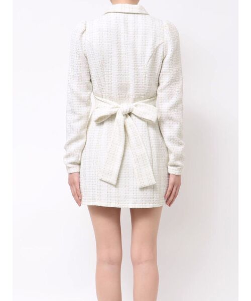 EATME（イートミー）の「テーラードカラーミニワンピース（ワンピース・レディース・オフホワイト/ブラック/ブルー・FREE）」の18枚目の写真