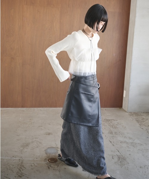 チュールコンビリブトップス（ニット/セーター）｜AIC.（エーアイシー