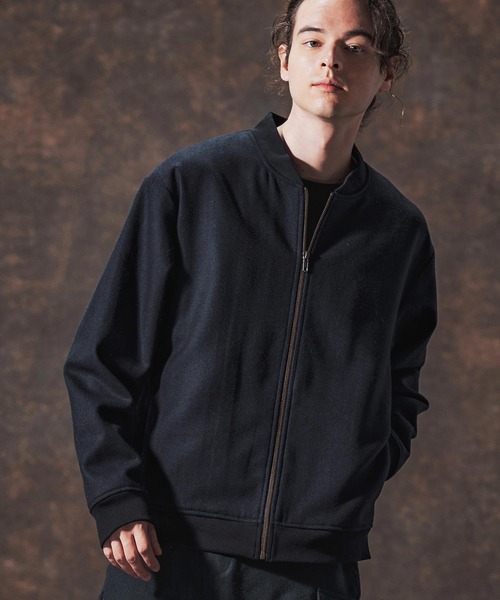 Jih Nunc（ジーヌンク）の「mj10995-ウール混ツイードショート丈リブブルゾン(JIH-R1129)（ブルゾン・メンズ・ネイビー/ベージュ/ホワイト・L/M/S）」の11枚目の写真