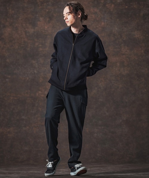 Jih Nunc（ジーヌンク）の「mj10995-ウール混ツイードショート丈リブブルゾン(JIH-R1129)（ブルゾン・メンズ・ネイビー/ベージュ/ホワイト・L/M/S）」の13枚目の写真