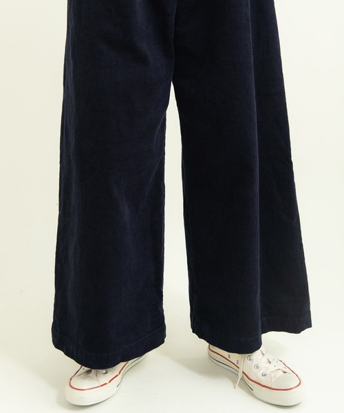 CHILD WOMAN（チャイルドウーマン）の「14Wコーデュロイ ウエストベルトオールインワン（つなぎ/オールインワン・レディース・ネイビー/ブラウン・FREE）」の18枚目の写真