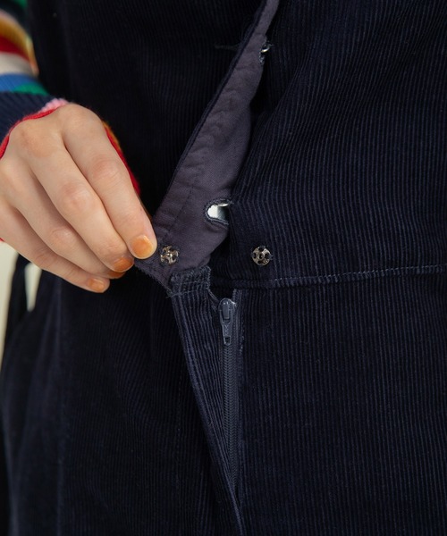 CHILD WOMAN（チャイルドウーマン）の「14Wコーデュロイ ウエストベルトオールインワン（つなぎ/オールインワン・レディース・ネイビー/ブラウン・FREE）」の17枚目の写真