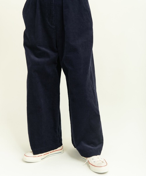 CHILD WOMAN（チャイルドウーマン）の「14Wコーデュロイ ウエストベルトオールインワン（つなぎ/オールインワン・レディース・ネイビー/ブラウン・FREE）」の10枚目の写真