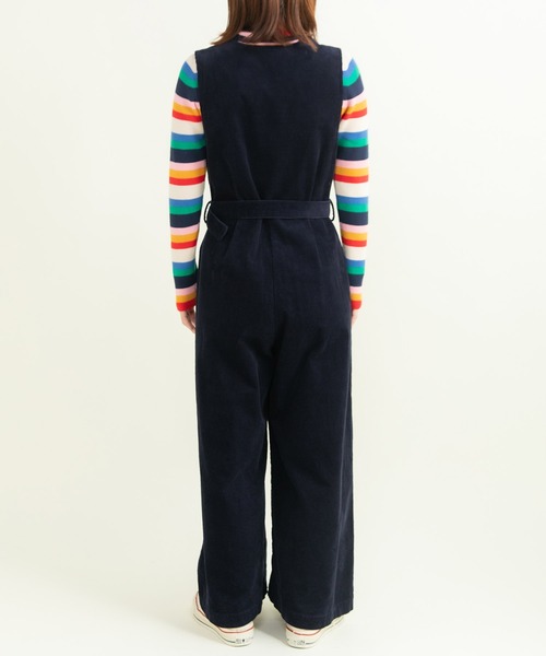 CHILD WOMAN（チャイルドウーマン）の「14Wコーデュロイ ウエストベルトオールインワン（つなぎ/オールインワン・レディース・ネイビー/ブラウン・FREE）」の13枚目の写真