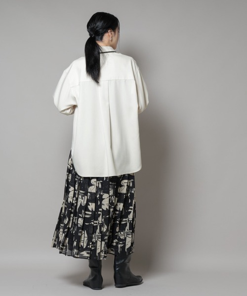 トリミング刺繍ツイルシャツ（シャツ/ブラウス）｜NANO universe（ナノ