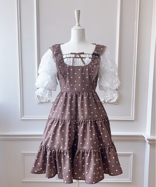 mellfy memory(メルフィーメモリー)の「Chocolate de Love Letter ワンピース(ワンピース・レディース・ピンク/ブラウン・M/S)」の10枚目の写真
