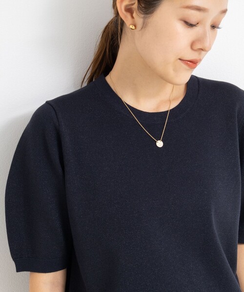 NOLLEY’S Sophi（ノーリーズソフィ）の「バックパールラメプルオーバー（ニット/セーター・レディース・シルバー/キャメル/ベビーピンク/ダークネイビー・38）」の11枚目の写真