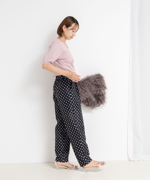 NOLLEY’S Sophi（ノーリーズソフィ）の「バックパールラメプルオーバー（ニット/セーター・レディース・シルバー/キャメル/ベビーピンク/ダークネイビー・38）」の15枚目の写真