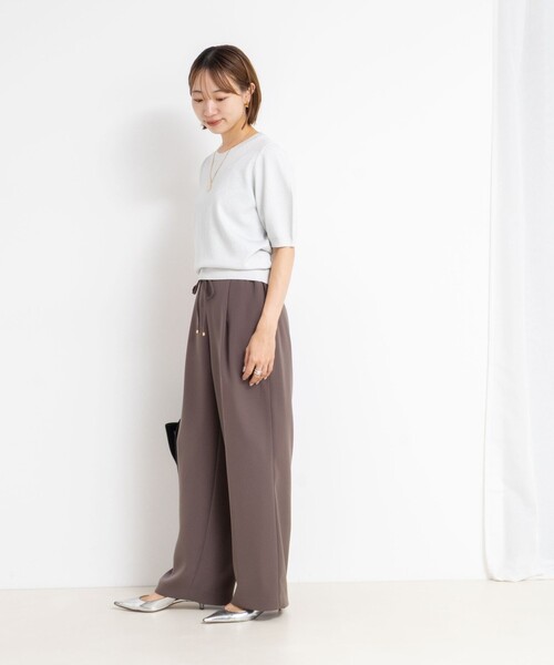 NOLLEY’S Sophi（ノーリーズソフィ）の「バックパールラメプルオーバー（ニット/セーター・レディース・シルバー/キャメル/ベビーピンク/ダークネイビー・38）」の20枚目の写真