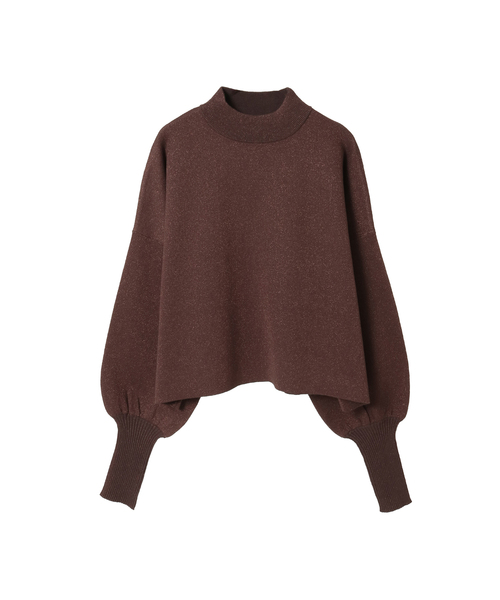 CONVERSE TOKYO（コンバーストウキョウ）の「BACK LOGO GLITTER PULLOVER（ニット/セーター・レディース・ブラック/ブラウン/グレー・FREE）」の9枚目の写真