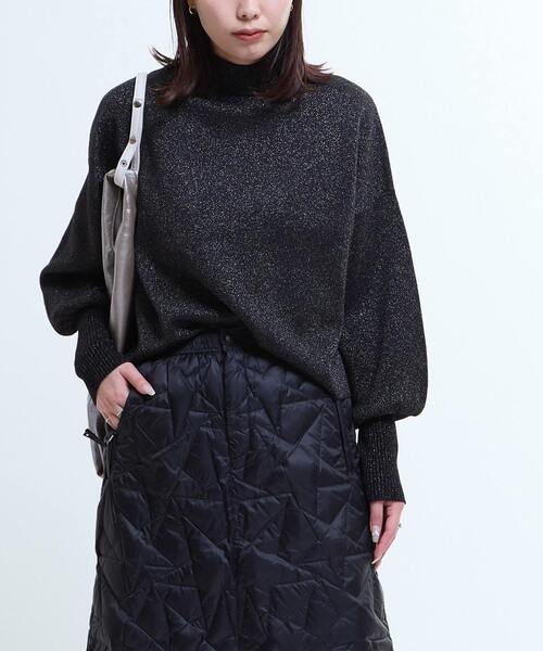 CONVERSE TOKYO（コンバーストウキョウ）の「BACK LOGO GLITTER PULLOVER（ニット/セーター・レディース・ブラック/ブラウン/グレー・FREE）」の12枚目の写真