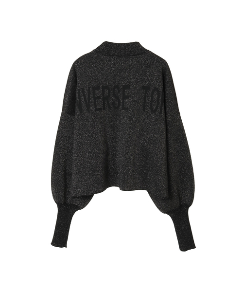CONVERSE TOKYO（コンバーストウキョウ）の「BACK LOGO GLITTER PULLOVER（ニット/セーター・レディース・ブラック/ブラウン/グレー・FREE）」の17枚目の写真