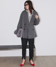 ヘリンボーン」に該当するノーカラーコートファッション通販 - ZOZOTOWN