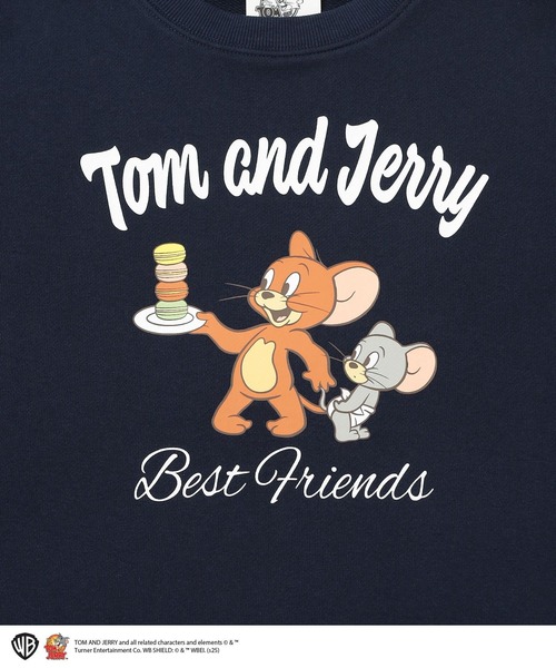 Honeys(ハニーズ)の「トムとジェリー/トップス(スウェット・レディース・アイボリー/ブラック/ネイビー/ミント/ボルドー・L/M/S)」の11枚目の写真