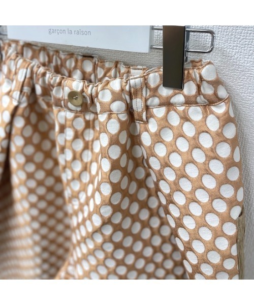 garcon la raison（ギャルソン・ラ・レゾン）の「タックワイドパンツ（レディース）44632（その他パンツ・レディース・ブラック/モカ・1/2）」の10枚目の写真