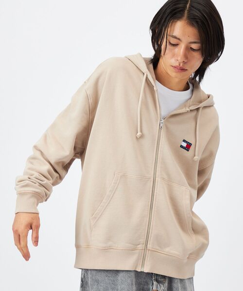 tommy jeans（トミー ジーンズ）の「90Sニュークラシックフルジップパーカー（スウェット・メンズ・グレー/アイボリー・LARGE/X-LARGE/SMALL/MEDIUM）」の3枚目の写真
