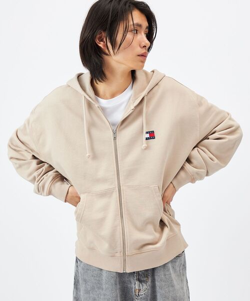 tommy jeans（トミー ジーンズ）の「90Sニュークラシックフルジップパーカー（スウェット・メンズ・グレー/アイボリー・LARGE/X-LARGE/SMALL/MEDIUM）」の7枚目の写真