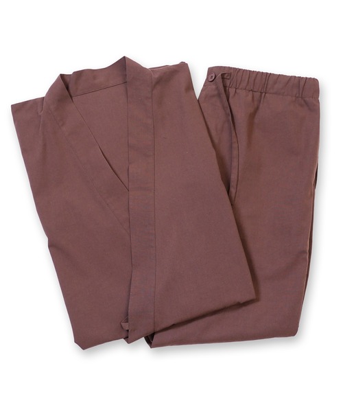 jiggys shop（ジギーズショップ）の「【セットアップ】作務衣 上下セット さむえ 着物 部屋着 ルームウェア 寝間着 ワンマイルウェア（浴衣・メンズ・ブラウン/ネイビー/ブラック/カーキ・X-LARGE/LARGE/MEDIUM）」の14枚目の写真