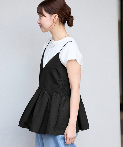 IENA（イエナ）の「《追加》グログラン キャミブラウス（キャミソール・レディース・ブラック・FREE）」の14枚目の写真