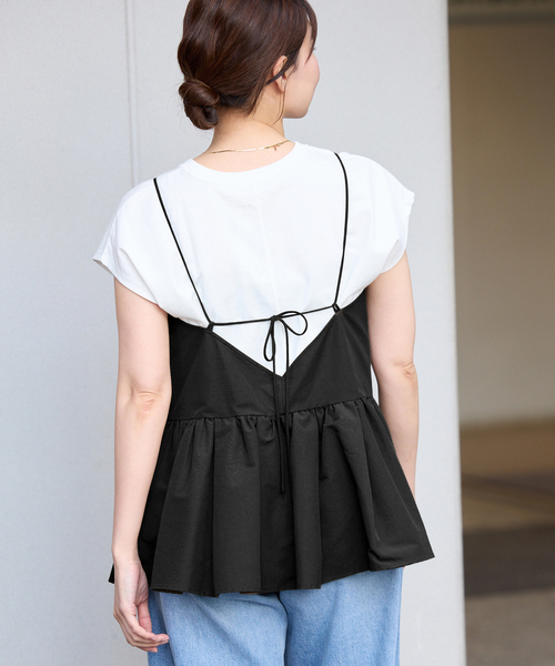 IENA（イエナ）の「《追加》グログラン キャミブラウス（キャミソール・レディース・ブラック・FREE）」の15枚目の写真