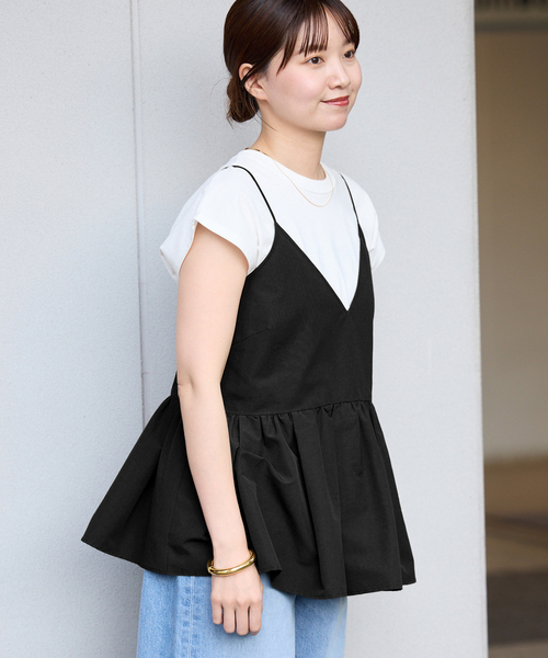 IENA（イエナ）の「《追加》グログラン キャミブラウス（キャミソール・レディース・ブラック・FREE）」の16枚目の写真