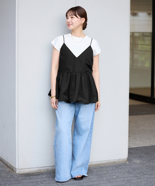 IENA（イエナ）の「《追加》グログラン キャミブラウス（キャミソール・レディース・ブラック・FREE）」の18枚目の写真