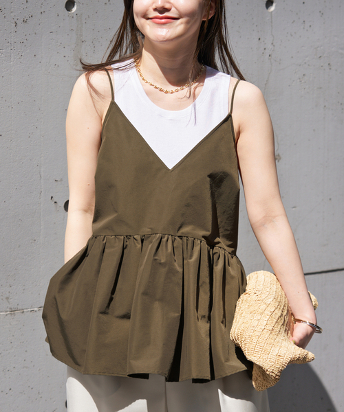 IENA（イエナ）の「《追加》グログラン キャミブラウス（キャミソール・レディース・ブラック・FREE）」の21枚目の写真