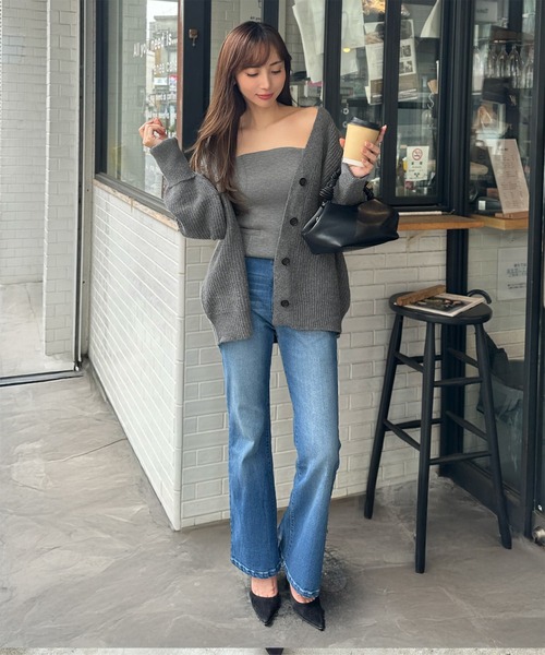 岡部あゆみさんコラボ ］フレアデニムパンツ（デニムパンツ）｜KOBE