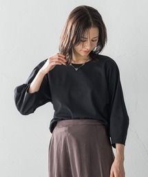 ロートレアモン　シンプル ブラック トップス LAUTREAMONT｜ロートレアモンのトップス（ブラック/黒色系）通販