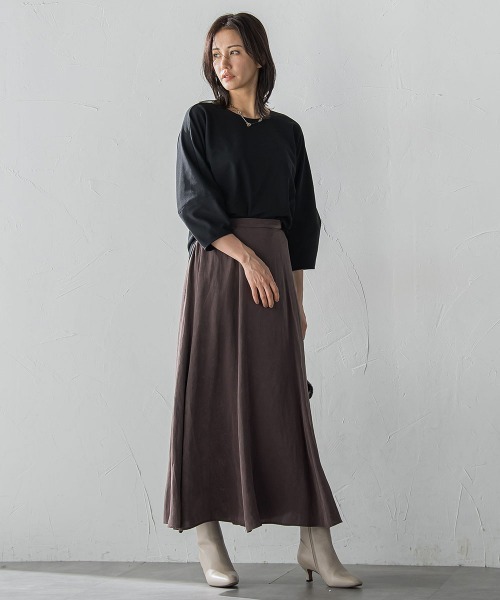 LAUTREAMONT（ロートレアモン）の「【WEB限定】フォルムスリーブバックジップトップス≪洗濯機で洗える≫（Tシャツ/カットソー・レディース・ベージュ/ブラック/ピンク・9号）」の20枚目の写真