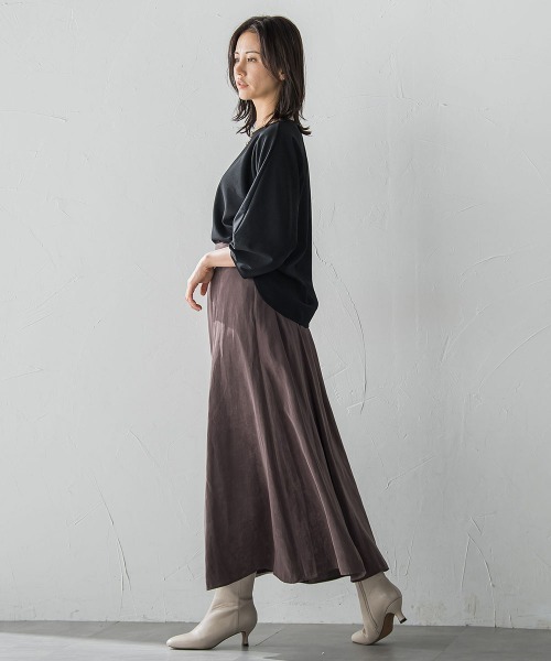 LAUTREAMONT（ロートレアモン）の「【WEB限定】フォルムスリーブバックジップトップス≪洗濯機で洗える≫（Tシャツ/カットソー・レディース・ベージュ/ブラック/ピンク・9号）」の18枚目の写真