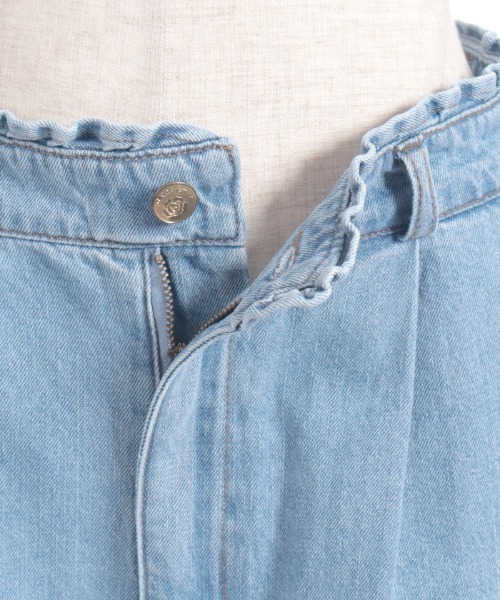 axes femme(アクシーズファム)の「裾レースデニムストレートPT(その他パンツ・レディース・ブラック/ケミカルウォッシュ/インディゴブルー・FREE)」の11枚目の写真